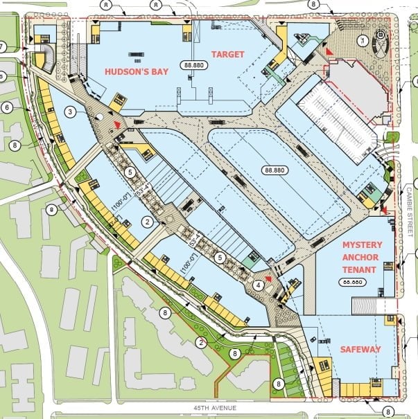 Floorplan: Henriquez Partners Archetects. Red Lettering by Retail Insider