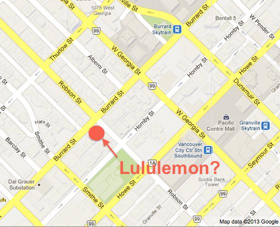 Lululemon May Build New Robson/Burrard Flagship in Vancouver