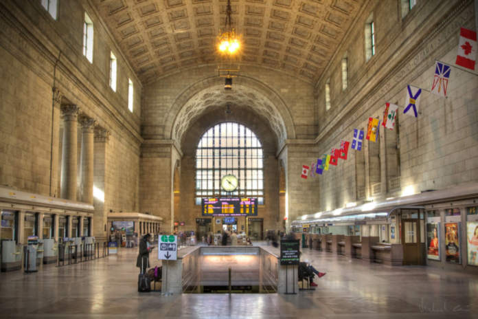 GREAT HALL AT UNION STATION IN TORONTO