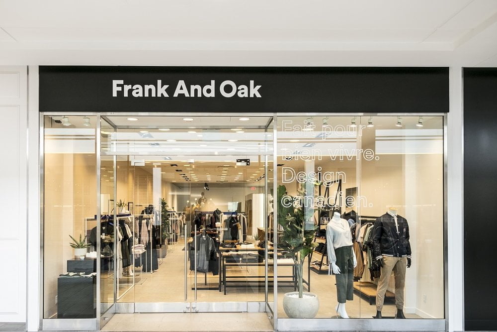Frank And Oak storefront - Photo by Retail Insider