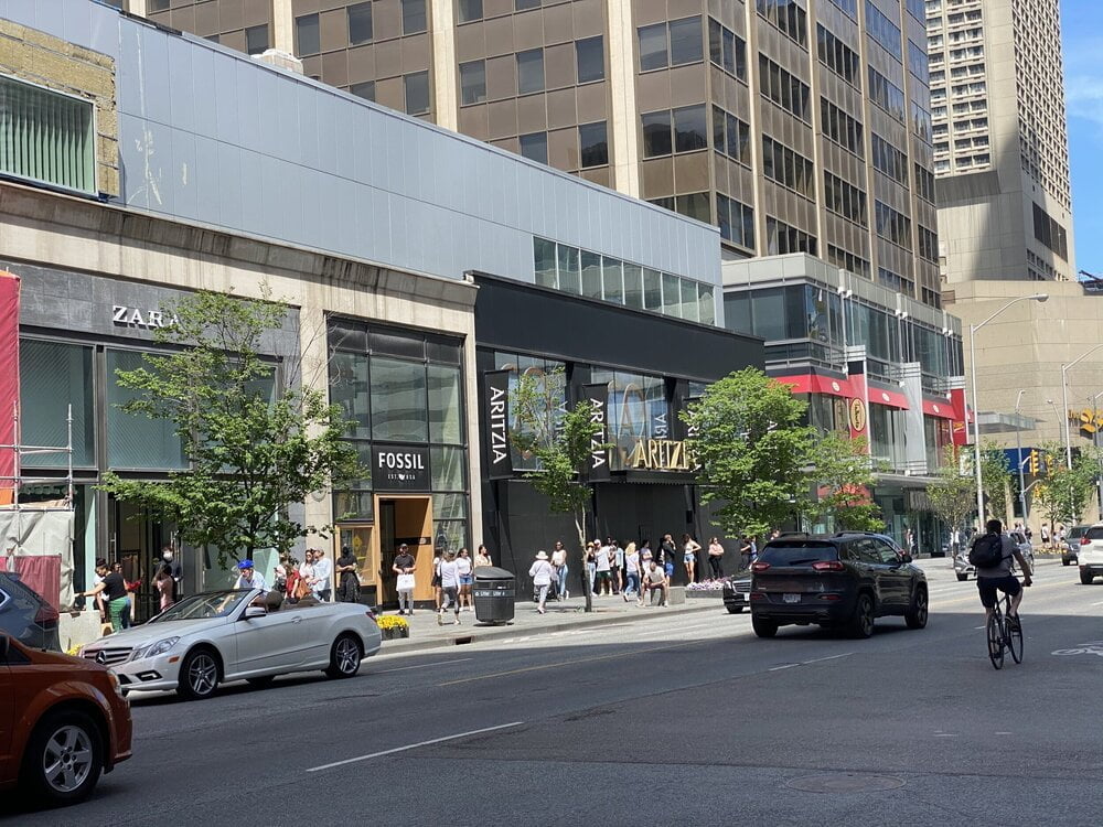Reopened Toronto Stores See Lineups 