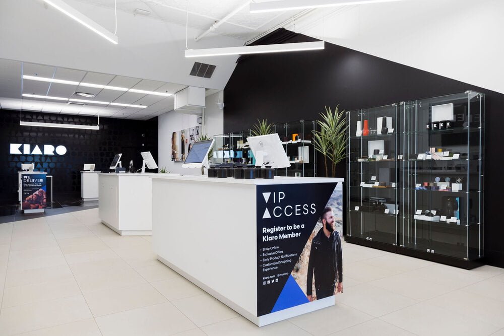 Interior of Kiaro store. Photo: Cutler
