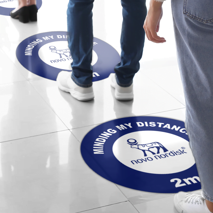 SOCIAL DISTANCING STICKER STICKERYOU
