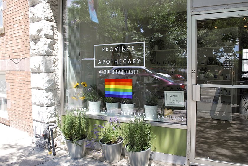 EXTERIOR OF PROVINCE APOTHECARY STORE. PHOTO: COSMETICS