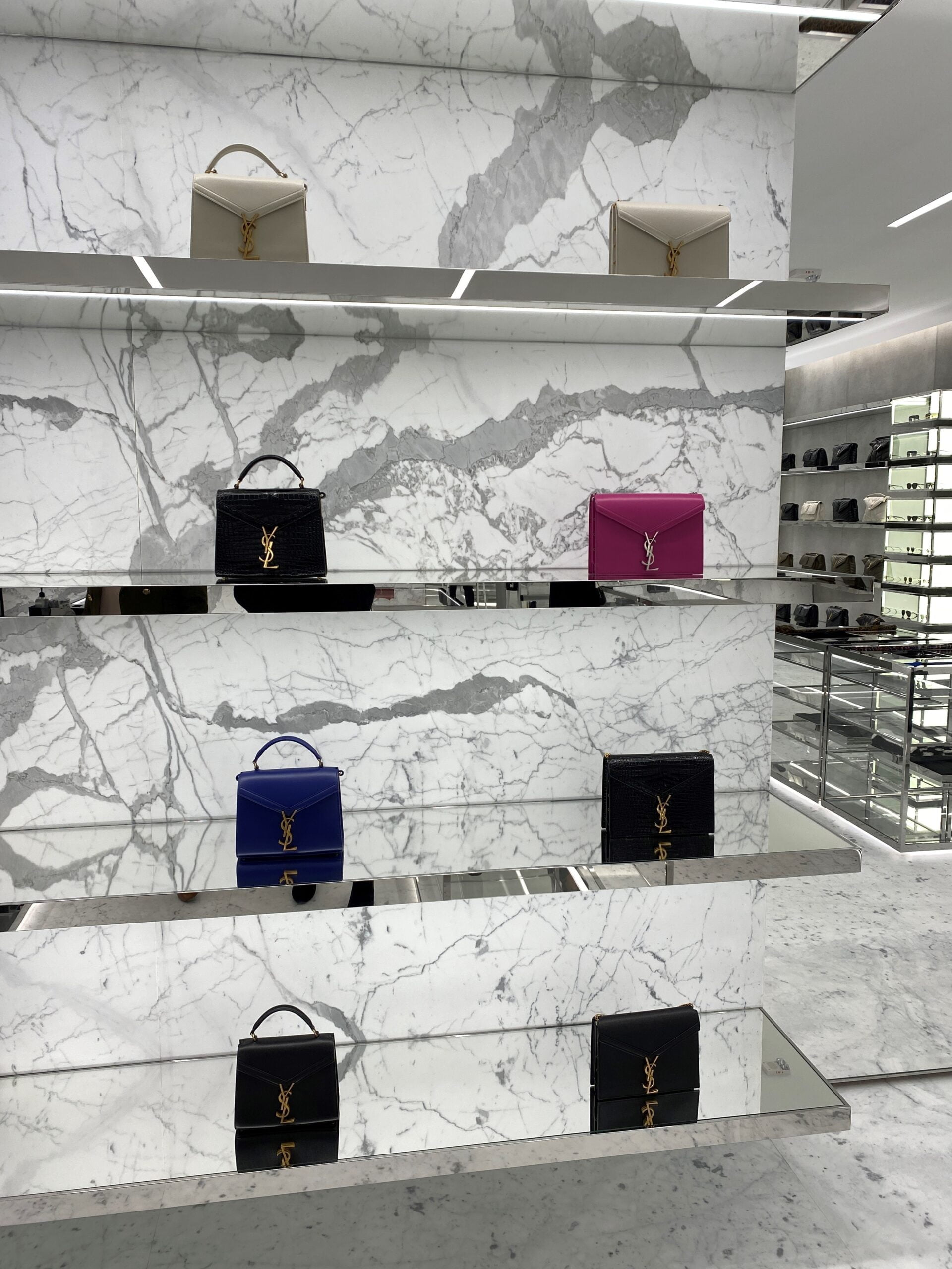 Interior of new Saint Laurent store at WEM. Photo: West Edmonton Mall