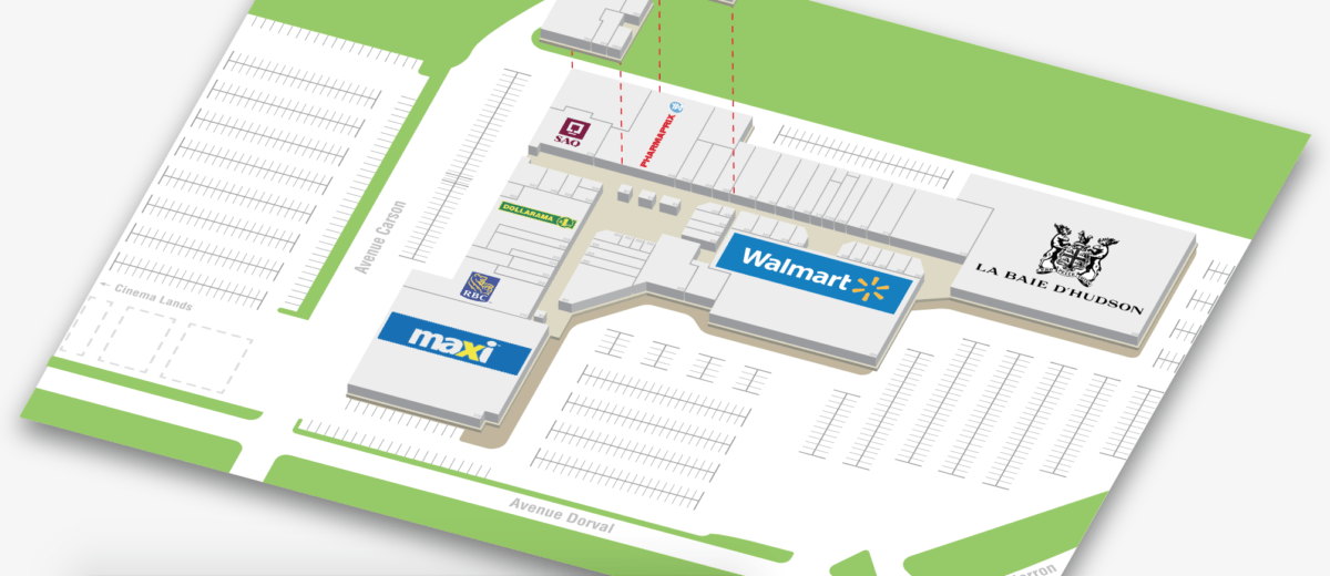 Map of Les Jardins Dorval