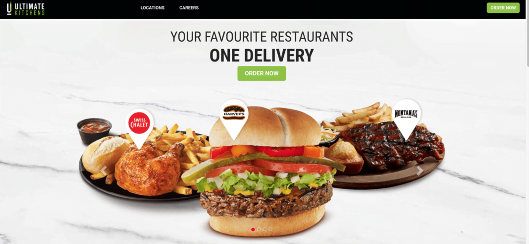 Screenshot of Ultimate Kitchens website