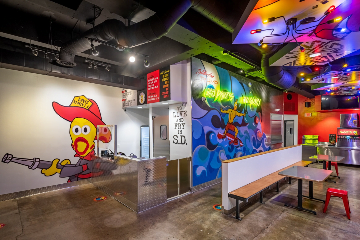 Interior of Dave's Hot Chicken. Photo: Dave's Hot Chicken