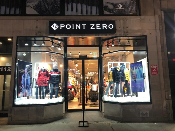 Exterior of a Point Zero store. Photo: Point Zero
