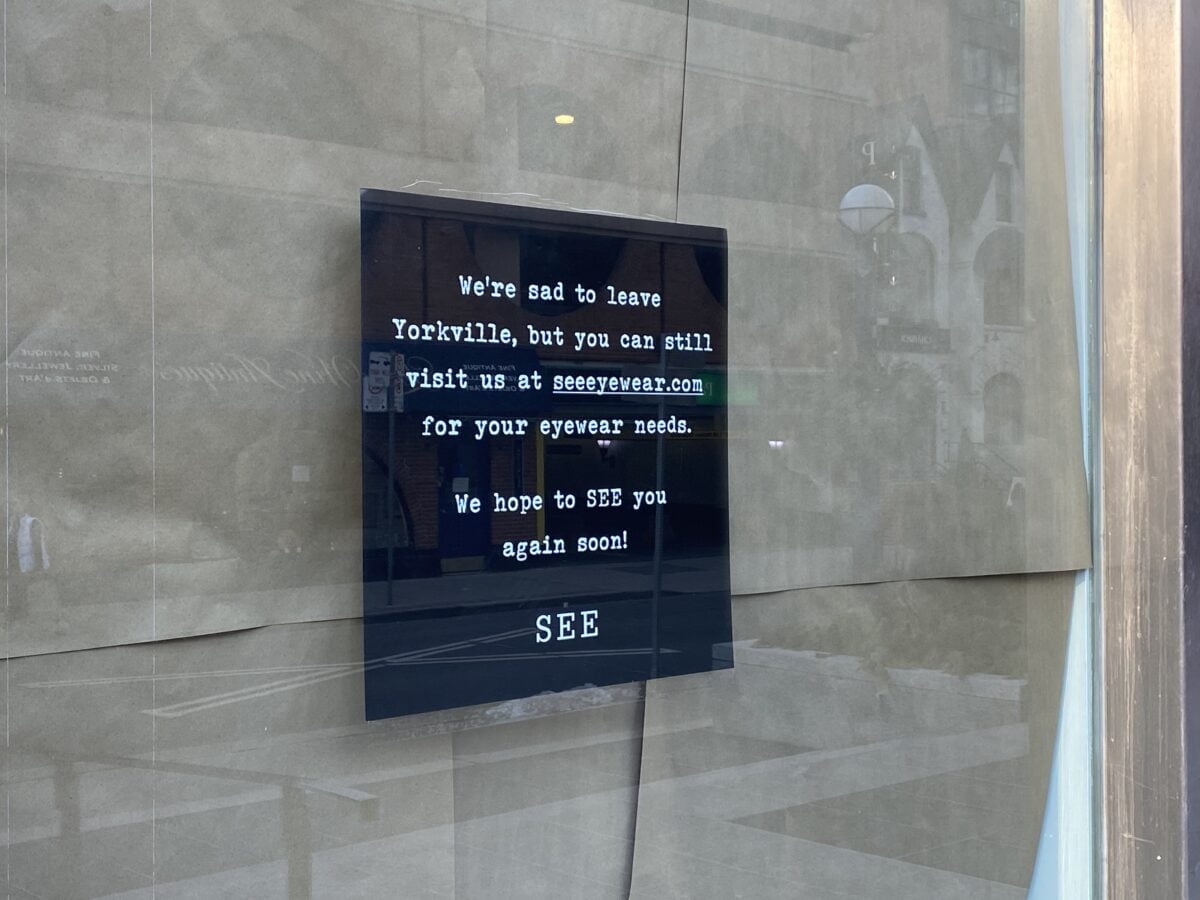 Signage on the front of the SEE Eyewear store at 153 Cumberland Street. Photo: Craig Patterson