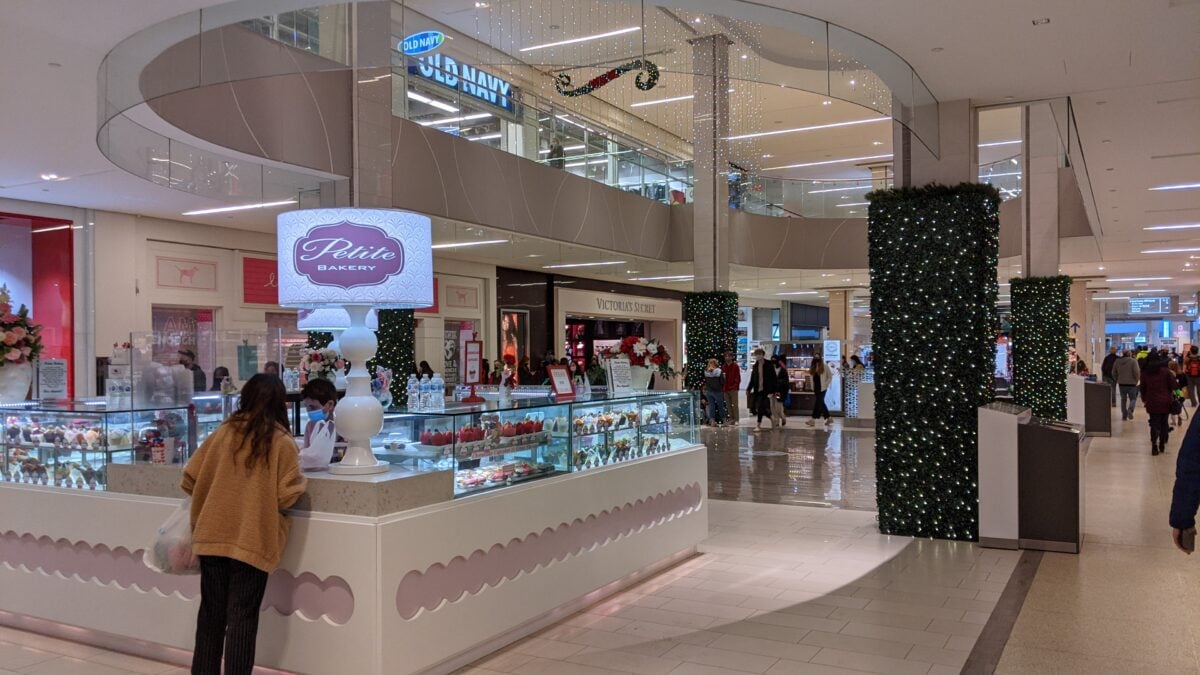 Victoria’s Secret/PINK at West Edmonton Mall (Petite Bakery in front of them)