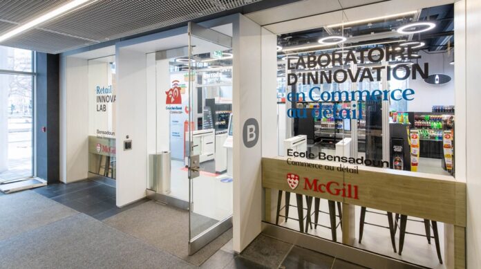 Entrance to the Retail Innovation Lab on the McGill University campus. Entrance to the Retail Innovation Lab on the McGill University campus.