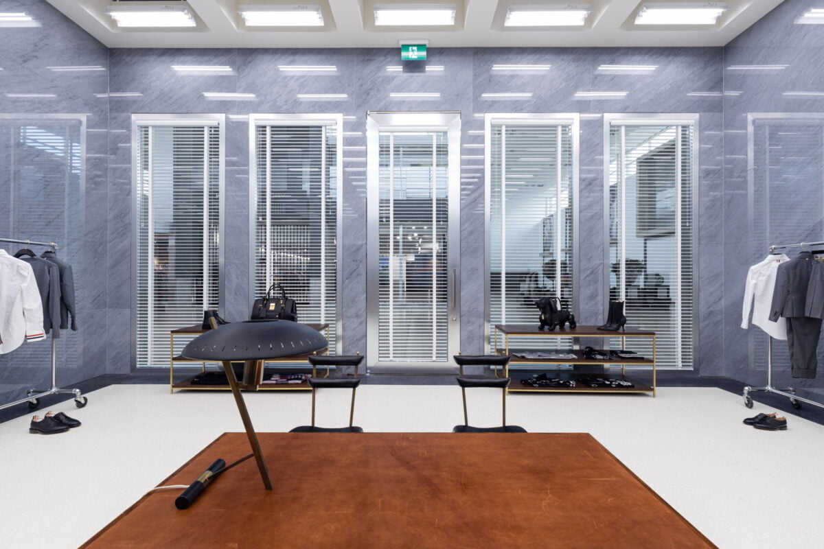 Interior images of new Thom Browne Flagship at Yorkdale Shopping Centre. Photos: Thom Browne