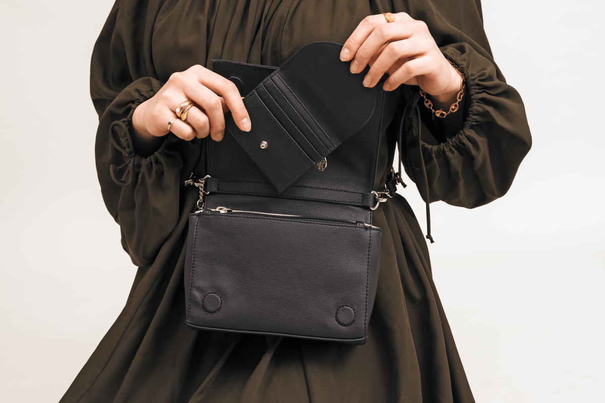 The Card Holder and Convertible Belt Bag. Photo: Poppy Barley