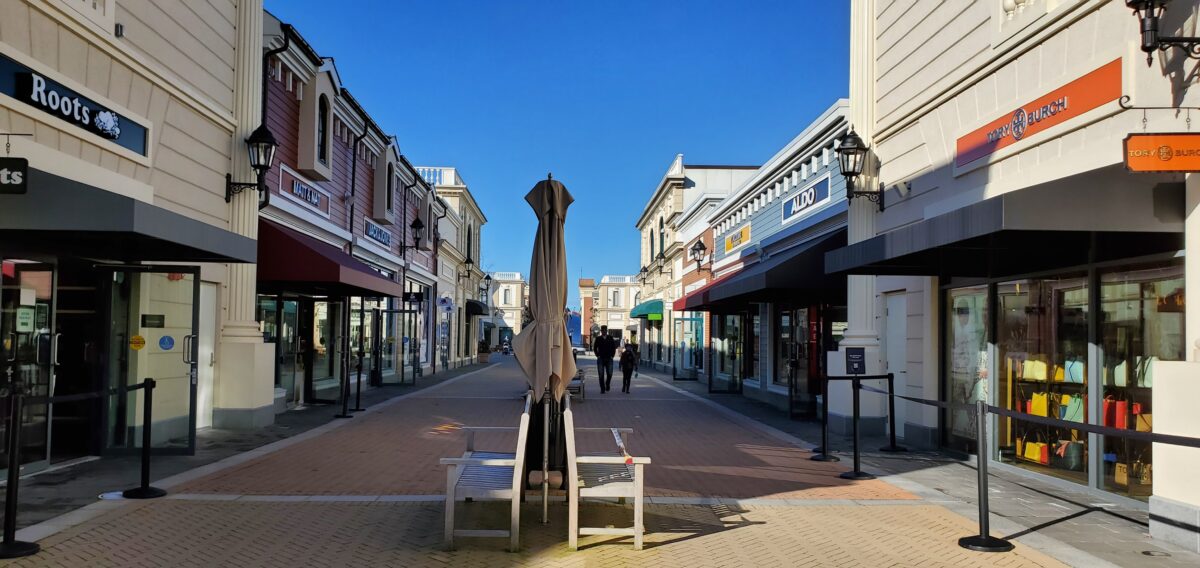 Walkway in Phase Two at McArthur Glen