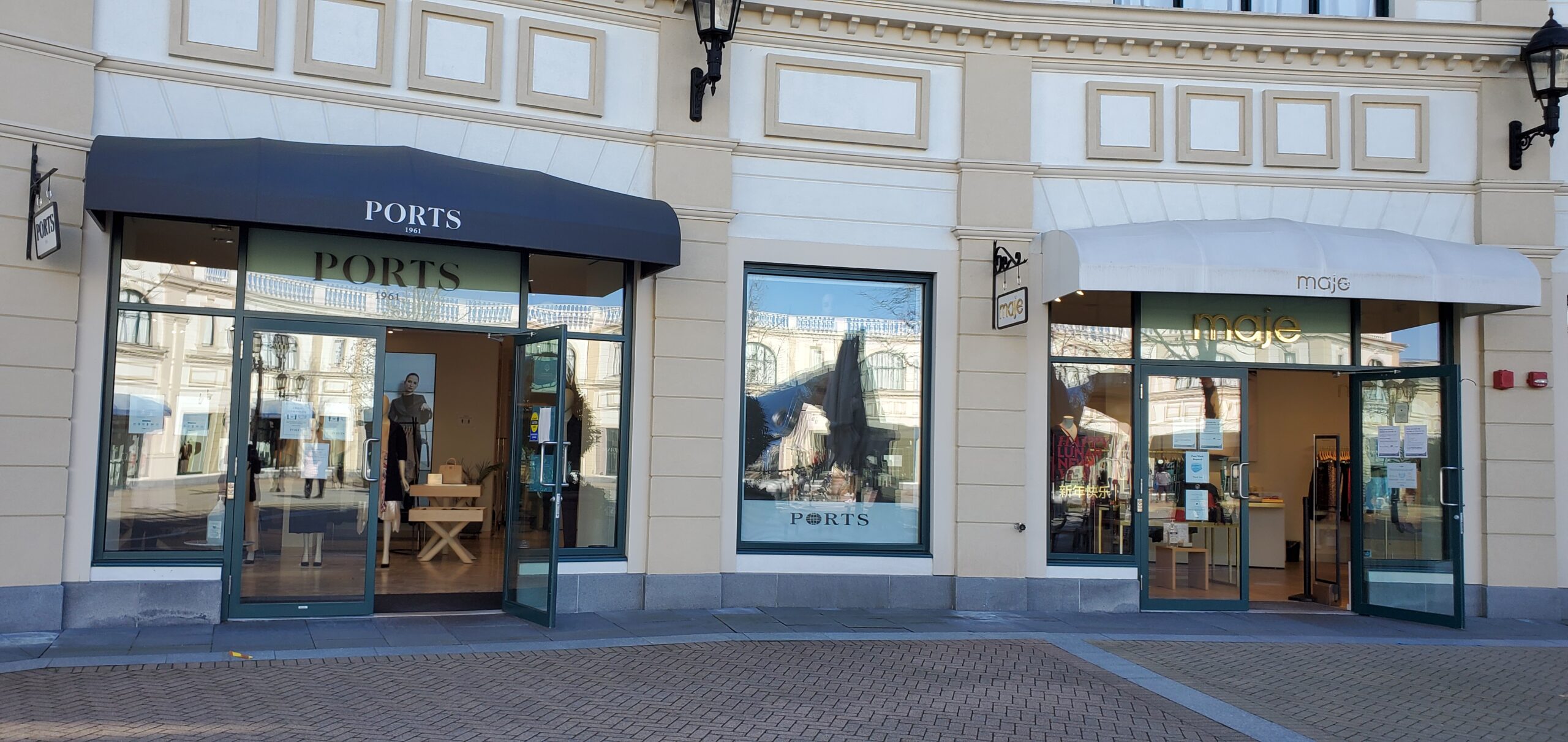 Ports 1961 and Maje at McArthur Glen
