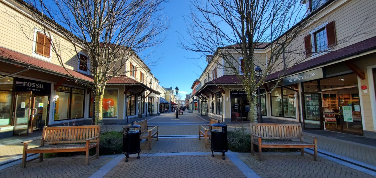 North Corridor in Phase One at McArthur Glen Vancouver.