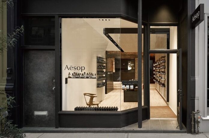 Exterior of Aesop store on Toronto's Queen Street West. Image: Aesop
