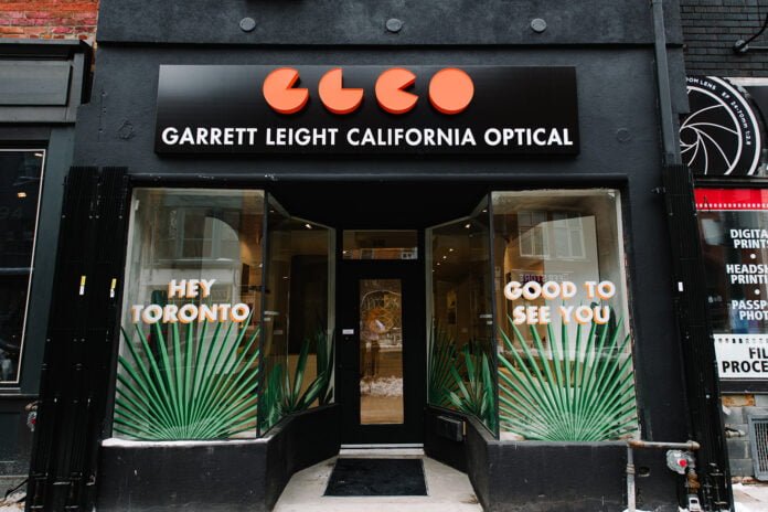 Exterior of new Garret Leight store on Toronto's Queen Street West. Photo: Katherine Barcsay