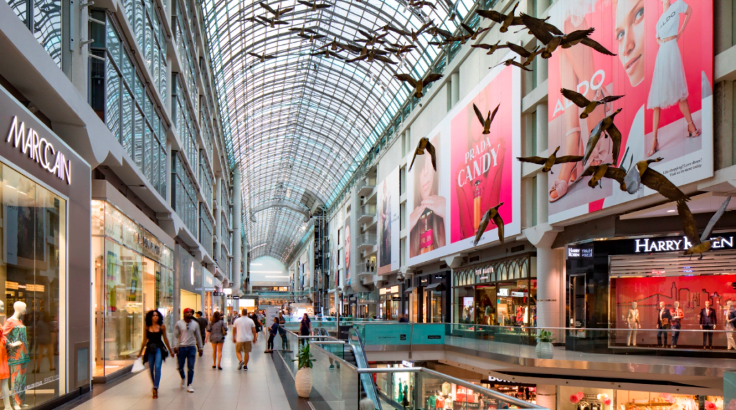 Interior of CF Toronto Eaton Centre