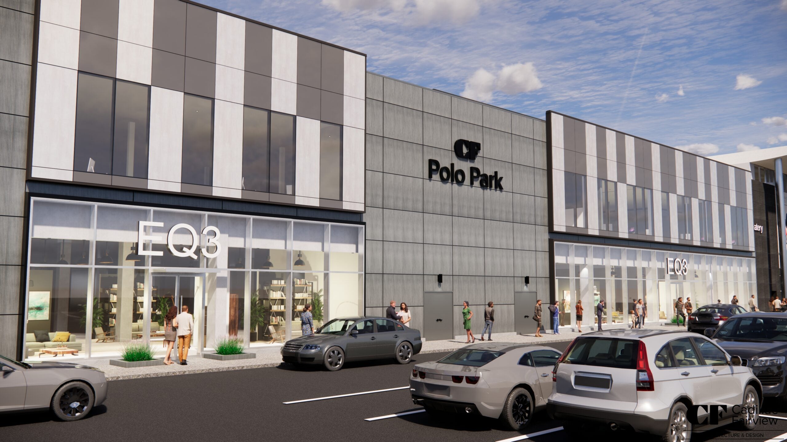 Cadillac Fairview to Redevelop Former Sears at CF Polo Park in Winnipeg Including EQ3 Flagship Rendering of the exterior of CF Polo Park and new EQ3 store. Rendering: Cadillac Fairview