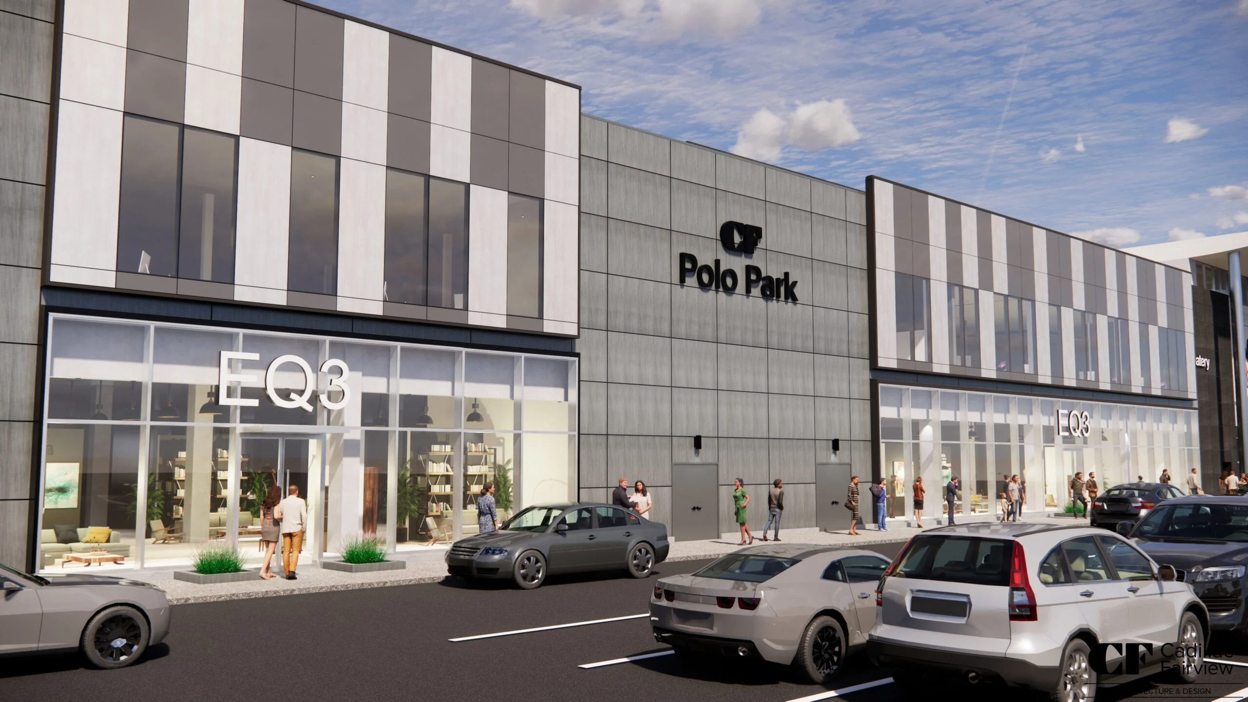 Cadillac Fairview to Redevelop Former Sears at CF Polo Park in Winnipeg Including EQ3 Flagship Rendering of the exterior of CF Polo Park and new EQ3 store. Rendering: Cadillac Fairview