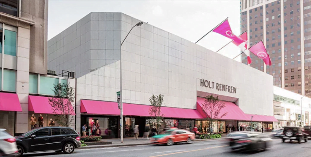 Former Holt Renfrew facade on Bloor Street. Photo: Holt Renfrew
