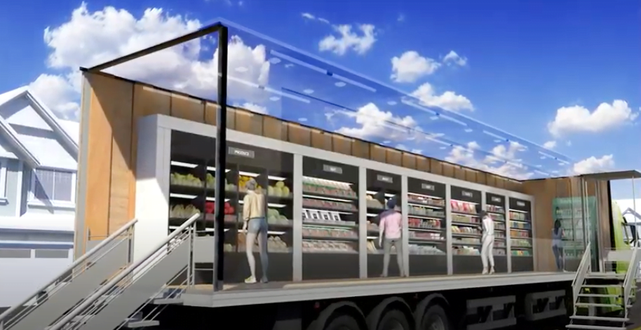 Rendering of the Grocery Neighbour truck concept. Rendering: Grocery Neighbour