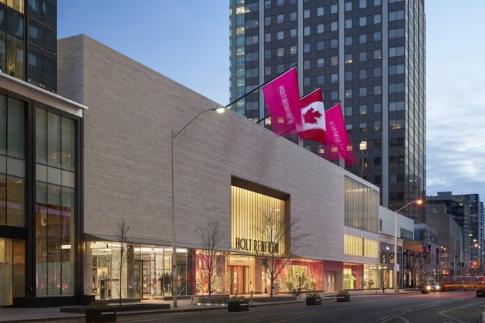 Renovated Holt Renfrew facade on Bloor Street. Photo: Doublespace Photography