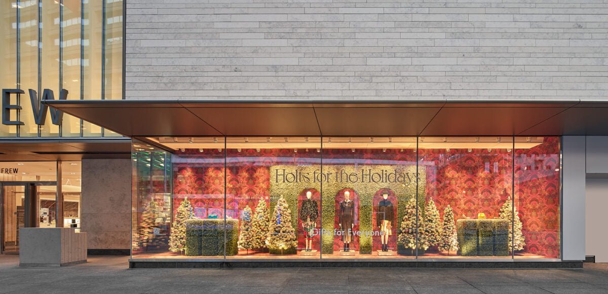 Renovated Holt Renfrew facade on Bloor Street. Photo: Doublespace Photography