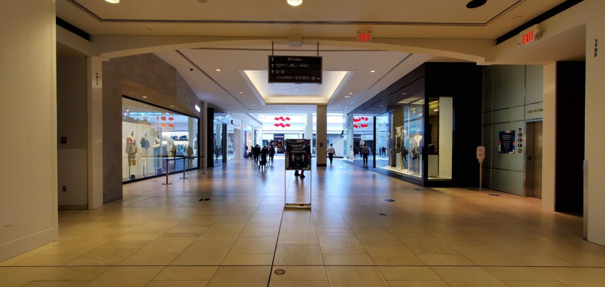 Richmond Centre corridor between Bikini Village and JAC by Jacqueline Conoir.