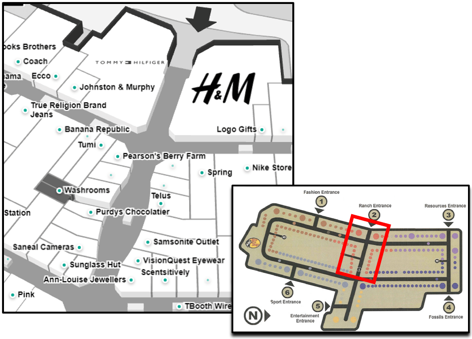 CrossIron Mall Map - Ranch Neighbourhood