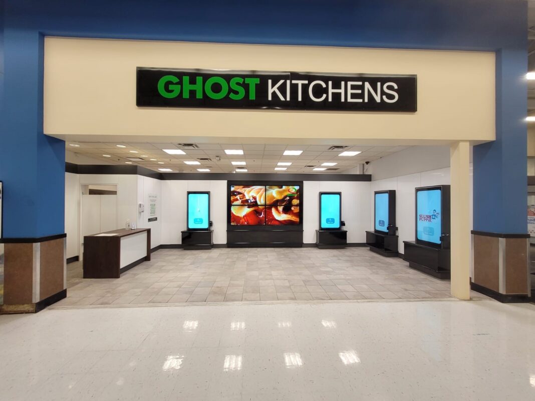 Exterior of new Ghost Kitchens location within the St. Catherines, Ontario Walmart store. Photo: Ghost Kitchens