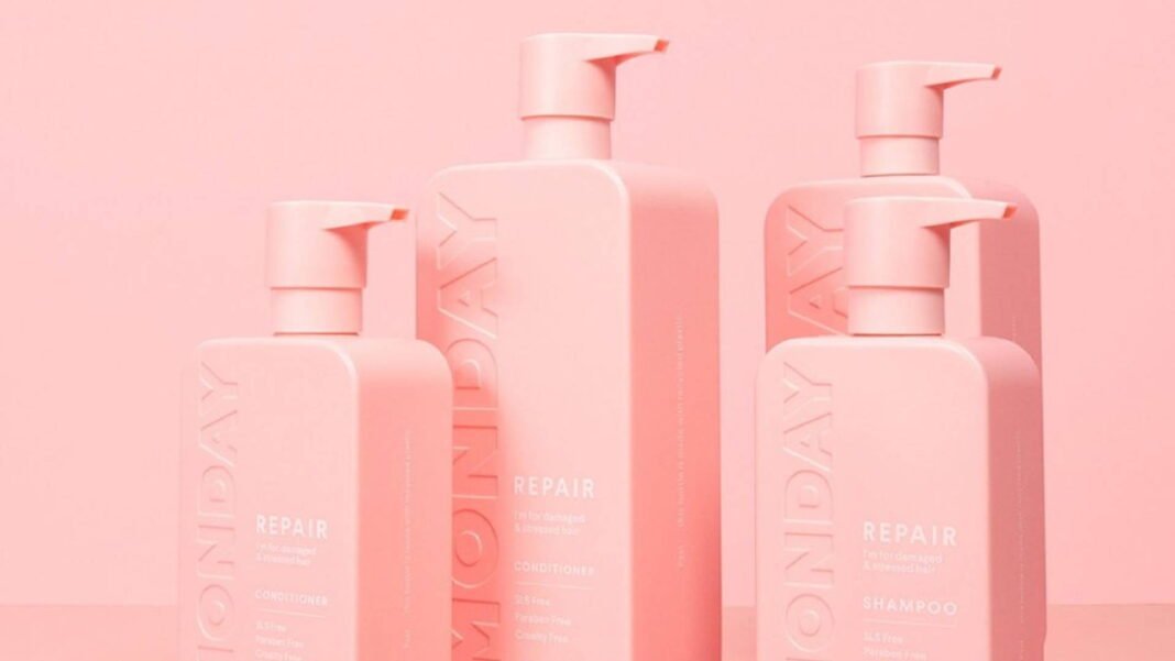 MONDAY haircare line. Photo: MONDAY