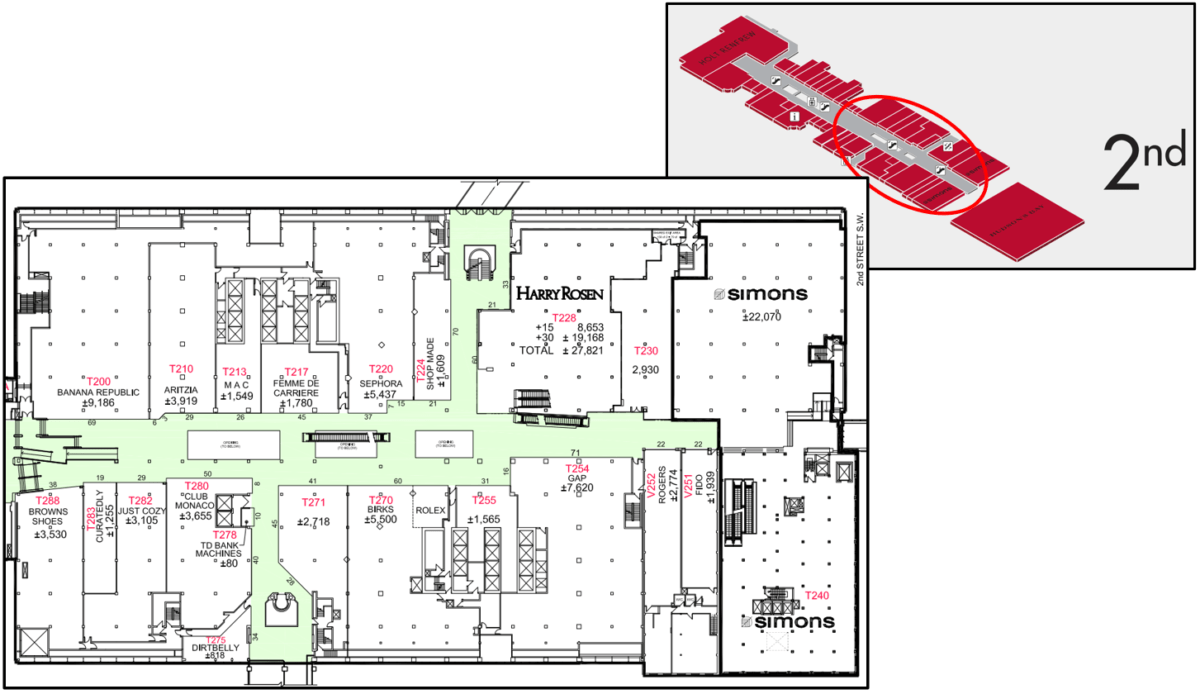 Second Floor Level of the main "The Core" building