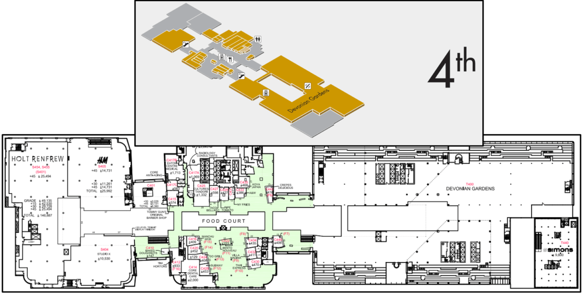 Fourth Floor Level of "The Core" building