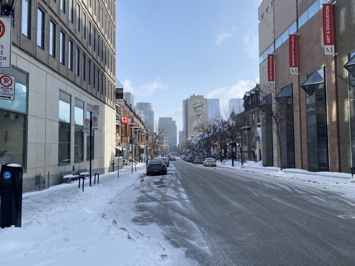 Overall Crescent Street in Montreal. PHOTO: MAXIME FRECHETTE