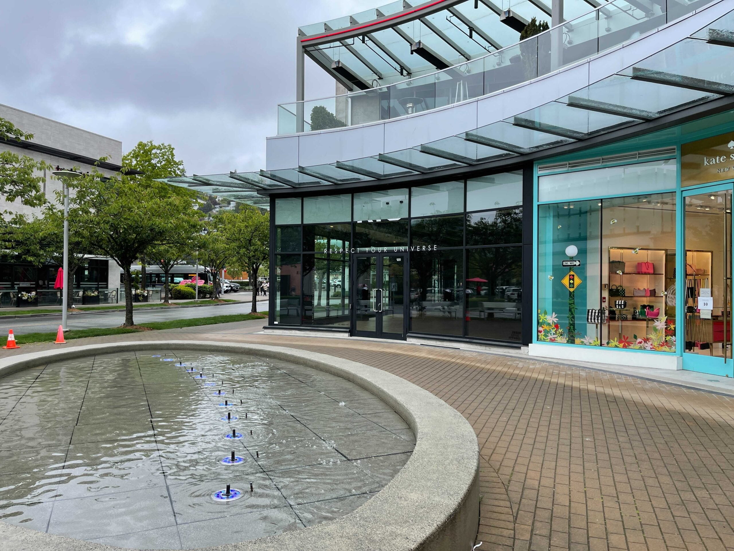 RYU shuttered and empty at Park Royal in West Vancouver in May 2021