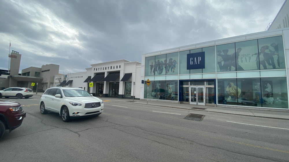 East Exterior of Pottery Barn and The GAP at CF Chinook Centre