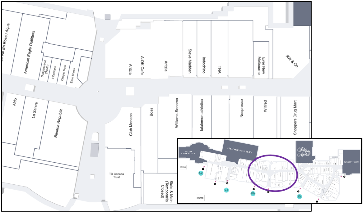 Central Zone of CF Chinook Centre on the Lower Level