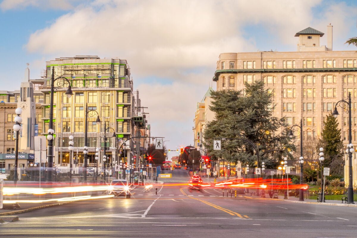Government Street in Victoria