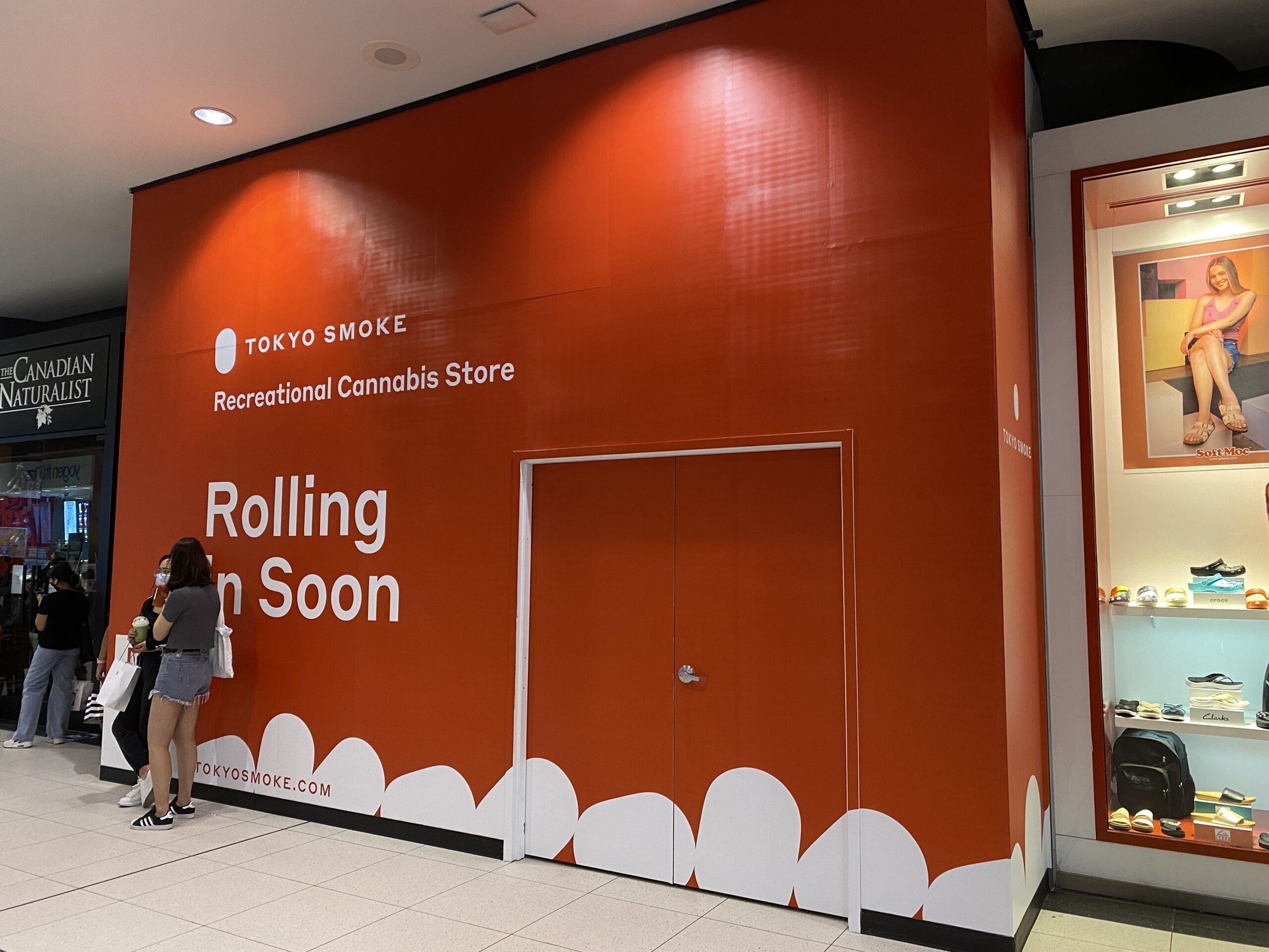 Tokyo Smoke to Open at CF Toronto Eaton Centre Tokyo Smoke construction hoarding at CF Toronto Eaton Centre