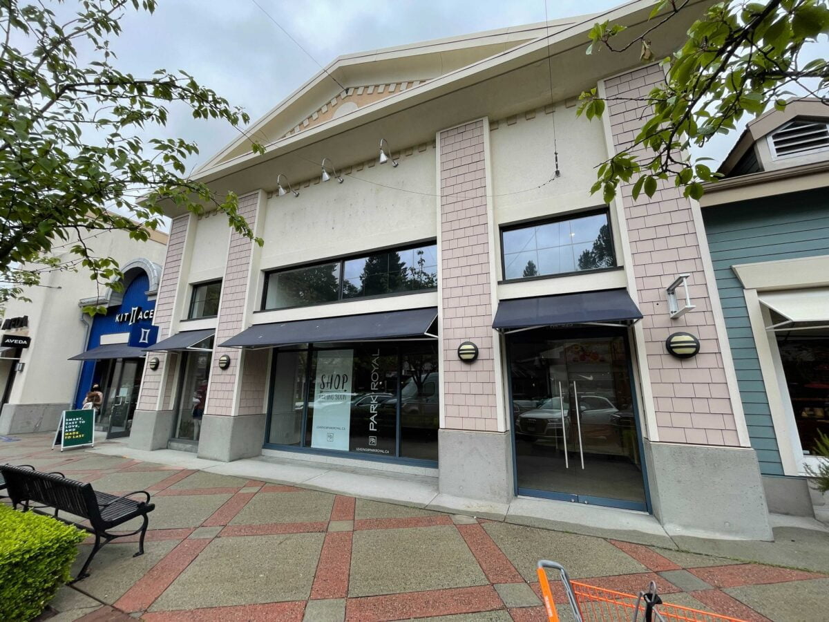 Former location of DavidsTea at Park Royal in West Vancouver in May 2021.