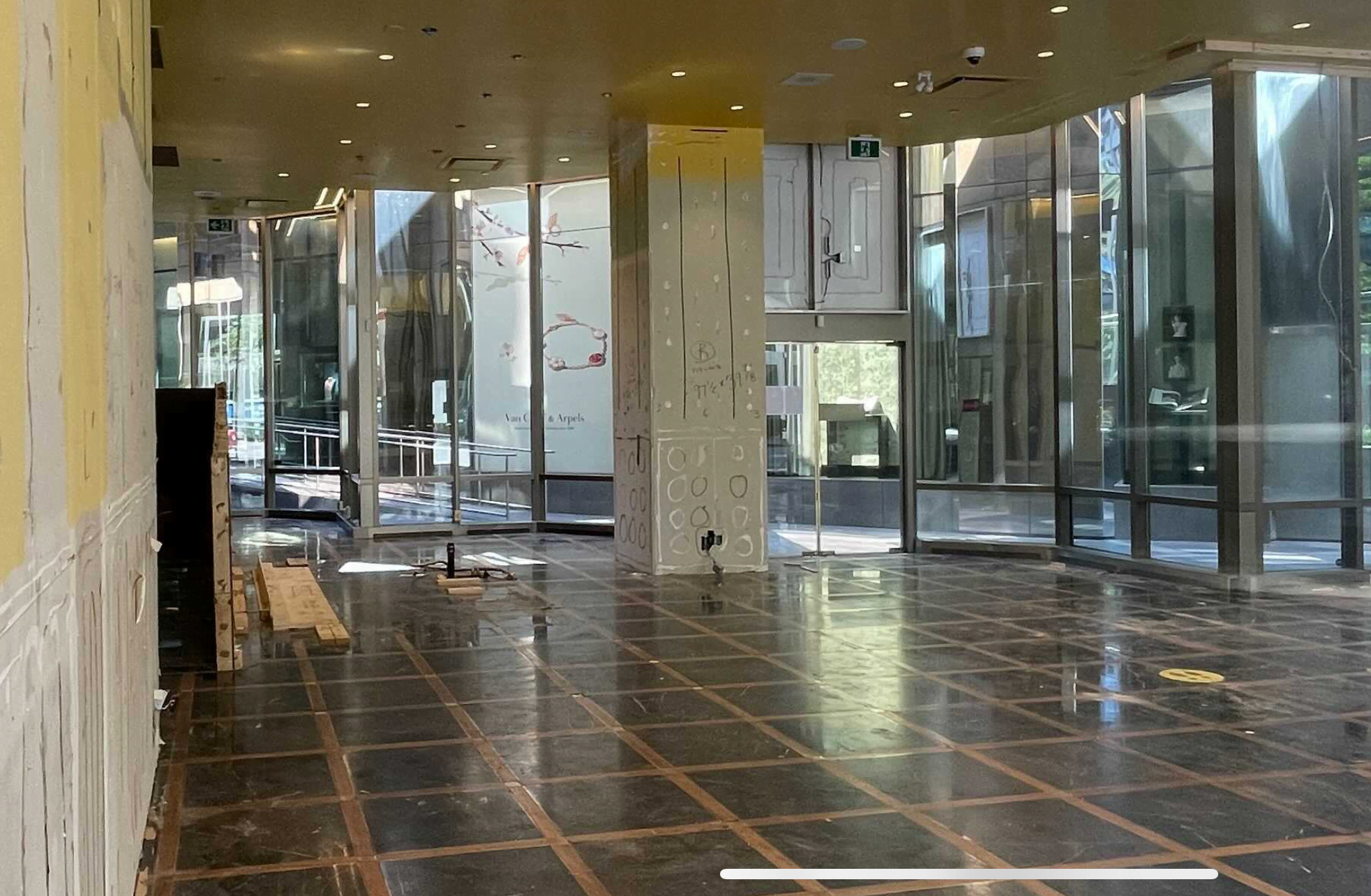 Former TWG Tea Salon & Boutique location at 1070 W Georgia Street in Vancouver (June 2021)