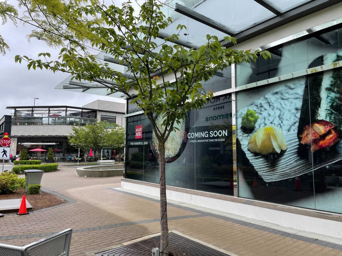 The Handroll Bar (Coming Soon) to fill the former Michael Kors space at Park Royal in West Vancouver in May 2021
