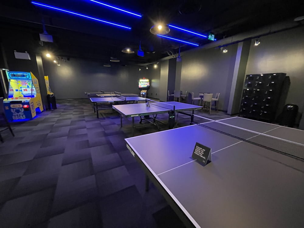 Ping Pong Lounge at The Rec Room in The Amazing Brentwood in Burnaby