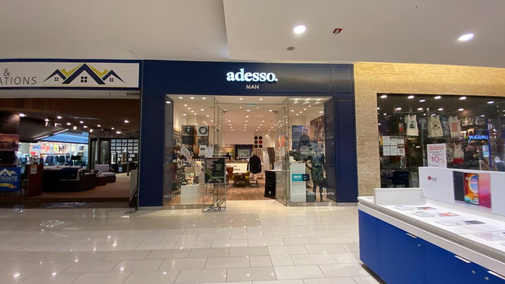 adesso. Man at SouthCentre Mall in Calgary
