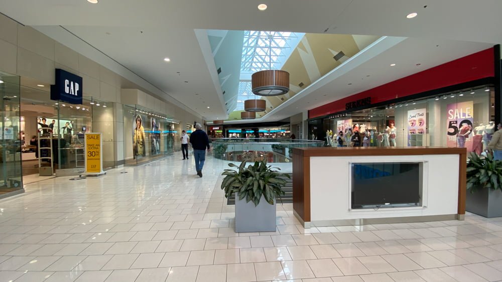 Overview of Upper Level North at SouthCentre Mall in Calgary
