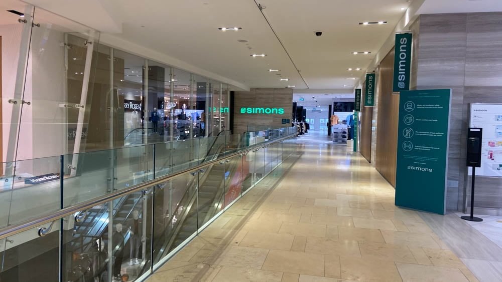 Simons 3rd Level entrance at "The Core" in Calgary