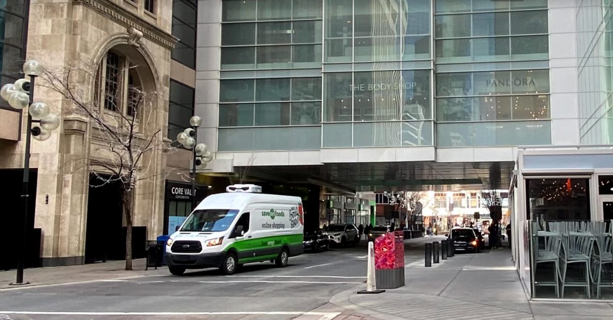 Ground level "Tunnel" created by 2nd Floor Retail Level spanning across 5th Street SW